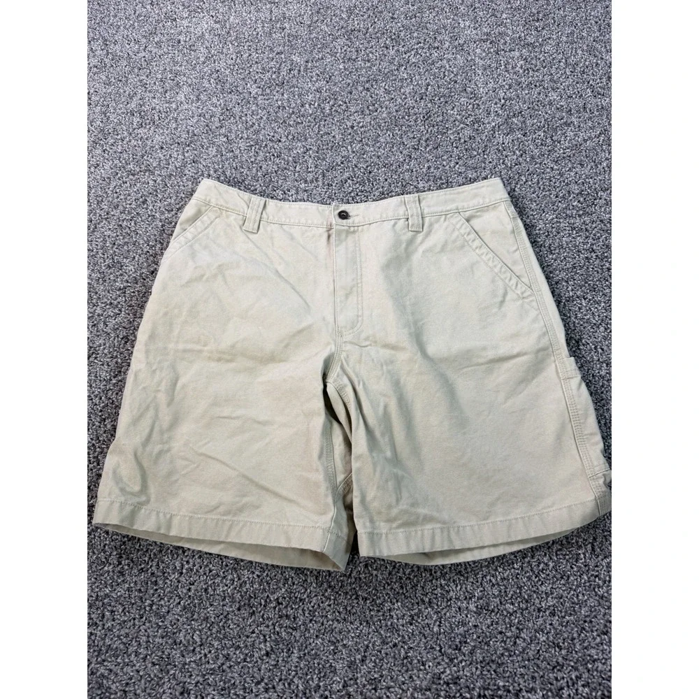 L.L. Bean Katahdin Iron Works Cargo Shorts Men's Size 38 Beige